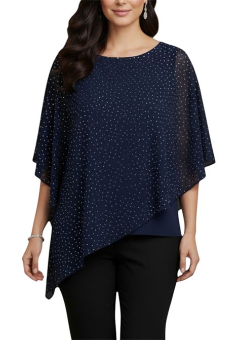 Jacket with rhinestone cape FRANK LYMAN |  | 268194302